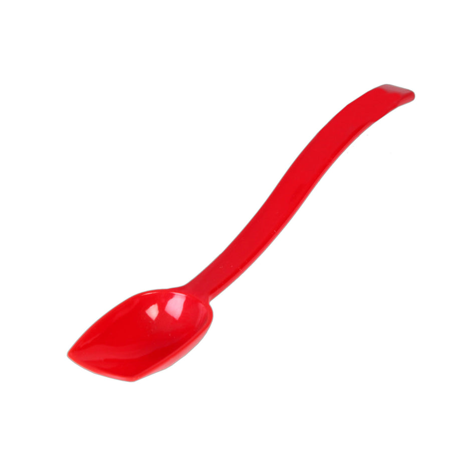 12 Pack 3/4 oz, 10" x 1-3/4" x 1", Solid Buffet Spoon, Red Color, Polycarbonate, One-Piece, Dishwasher Safe, Break-Resistant, Shatter-Resistant, Color Coded, No Microwave, No Oven, NSF