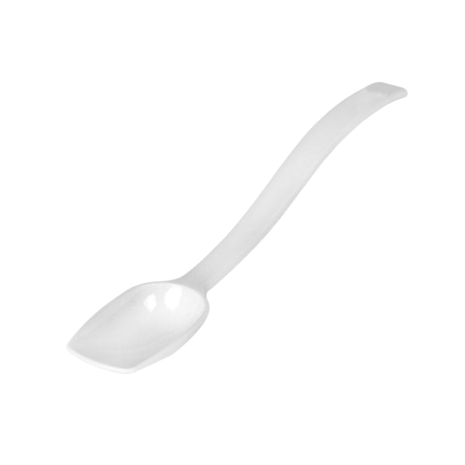 12 Pack 3/4 oz, 10" x 1-3/4" x 1", Solid Buffet Spoon, White Color, Polycarbonate, One-Piece, Dishwasher Safe, Break-Resistant, Shatter-Resistant, Color Coded, No Microwave, No Oven, NSF