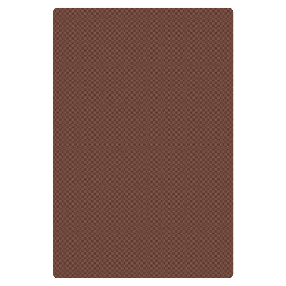 20" x 15" x 1/2", Color Coded Cutting Board with Non-Absorbent and Non-Skid Surface, Brown Color, High Density Polyethylene, Made In Taiwan, Dishwasher Safe, NSF