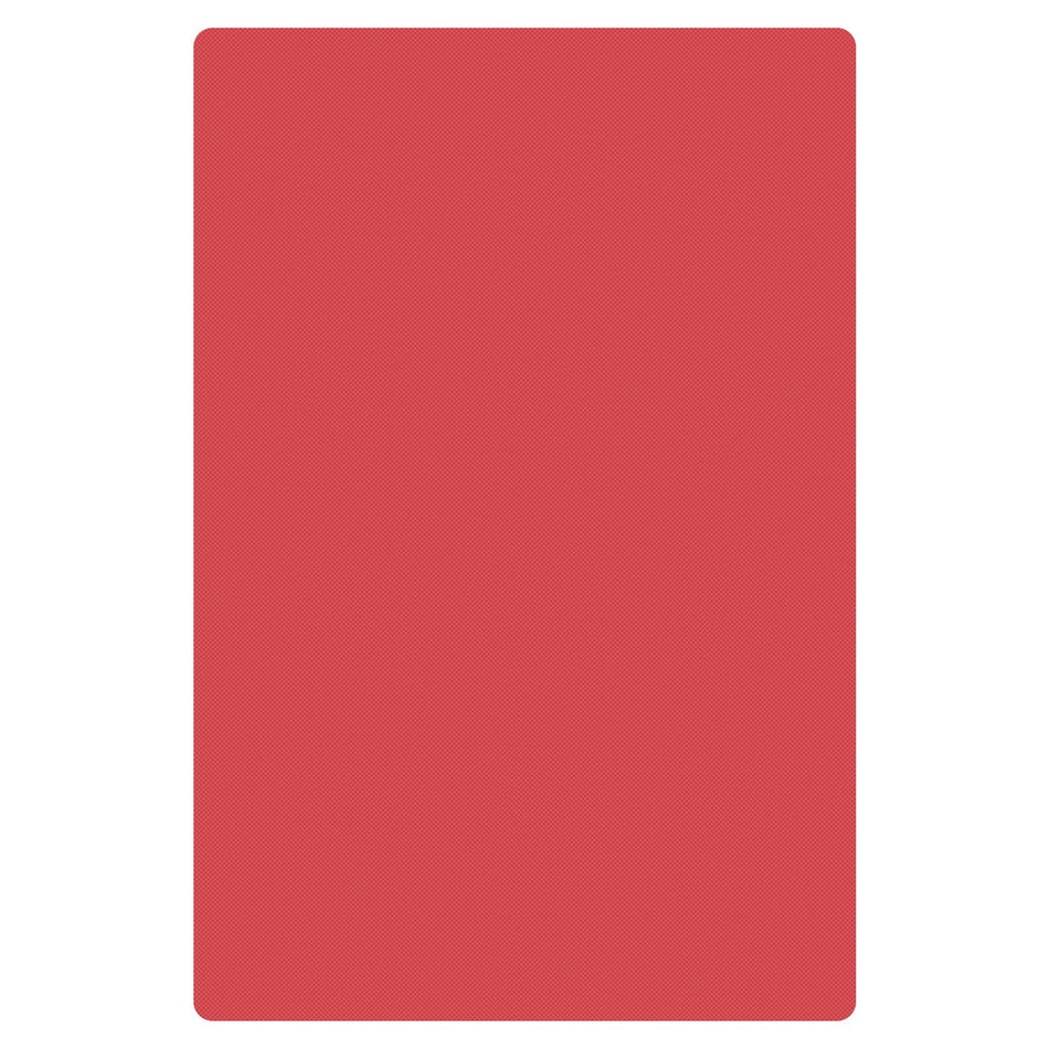 20" x 15" x 1/2", Color Coded Cutting Board with Non-Absorbent and Non-Skid Surface, Red Color, High Density Polyethylene, Made In Taiwan, Dishwasher Safe, NSF