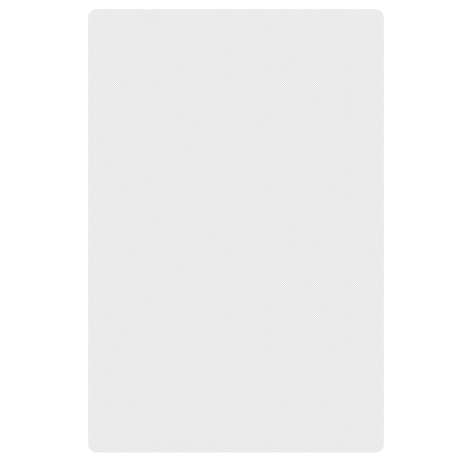 24" x 18" x 1/2", Color Coded Cutting Board with Non-Absorbent and Non-Skid Surface, White Color, High Density Polyethylene, Made In Taiwan, Dishwasher Safe, NSF