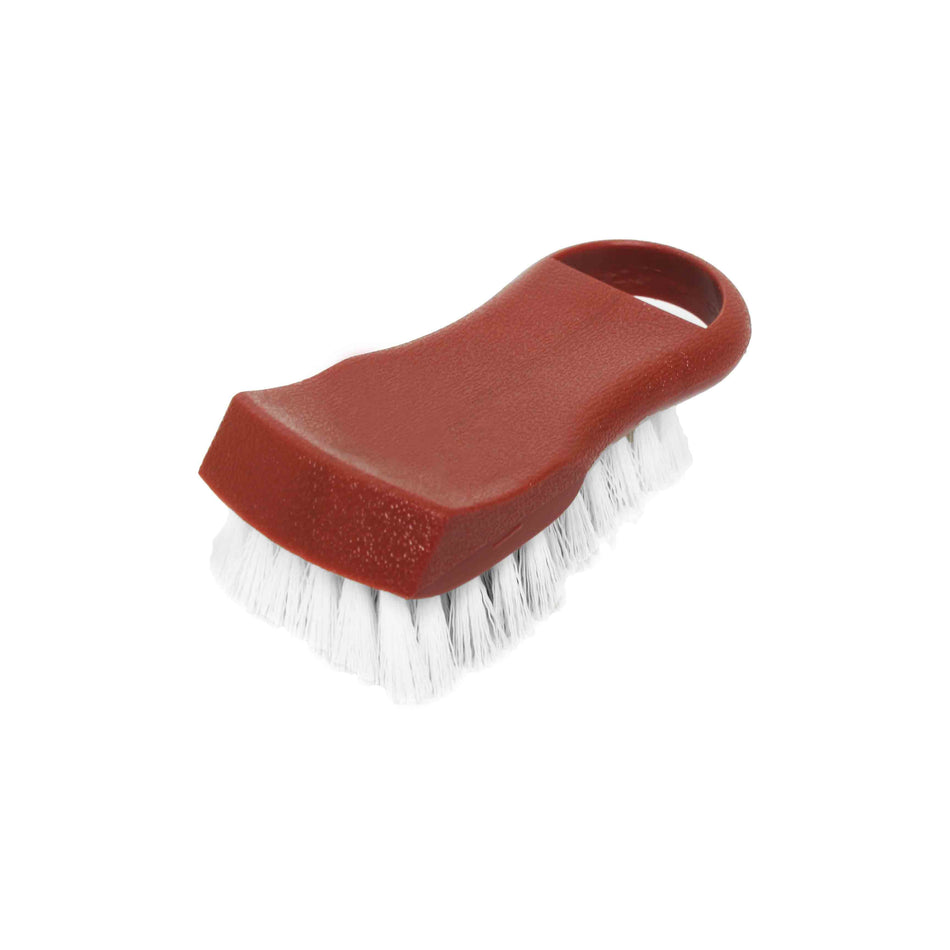 6" x 2-1/2" x 2", Cutting Board Brush, Brown Color, PolyVinyl Chloride