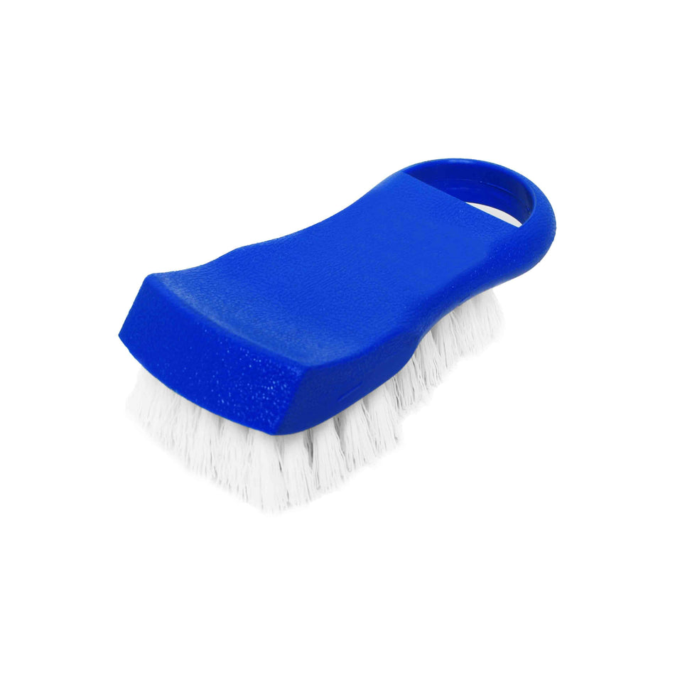 6" x 2-1/2" x 2", Cutting Board Brush, Blue Color, PolyVinyl Chloride
