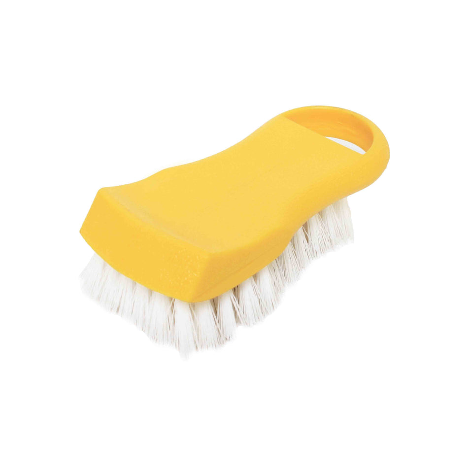 6" x 2-1/2" x 2", Cutting Board Brush, Yellow Color, PolyVinyl Chloride
