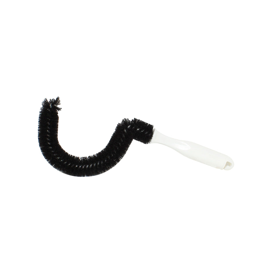 12-1/4" Overall Length, 4/3-4" x 6-1/4" Brush with 5-1/2" x 1" Handle, Coffee Decanter Brush, Polypropylene and Nylon Brush with PolyVinyl chloride Handle