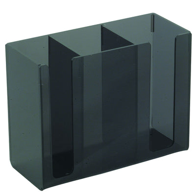 Thunder Group PLCH001-B Utensil Caddy 8 Inch Plastic Black Holder for Chopsticks