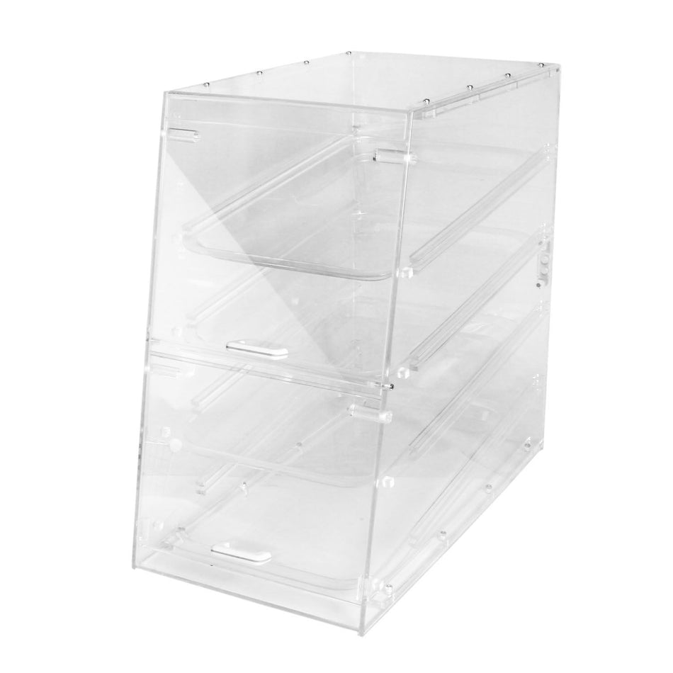 14" x 24" x 24", Pastry Display with 4 Trays (Tray Size:  20-1/4" x 13-2/5" x 4/5"), Acrylic, No Dishwasher