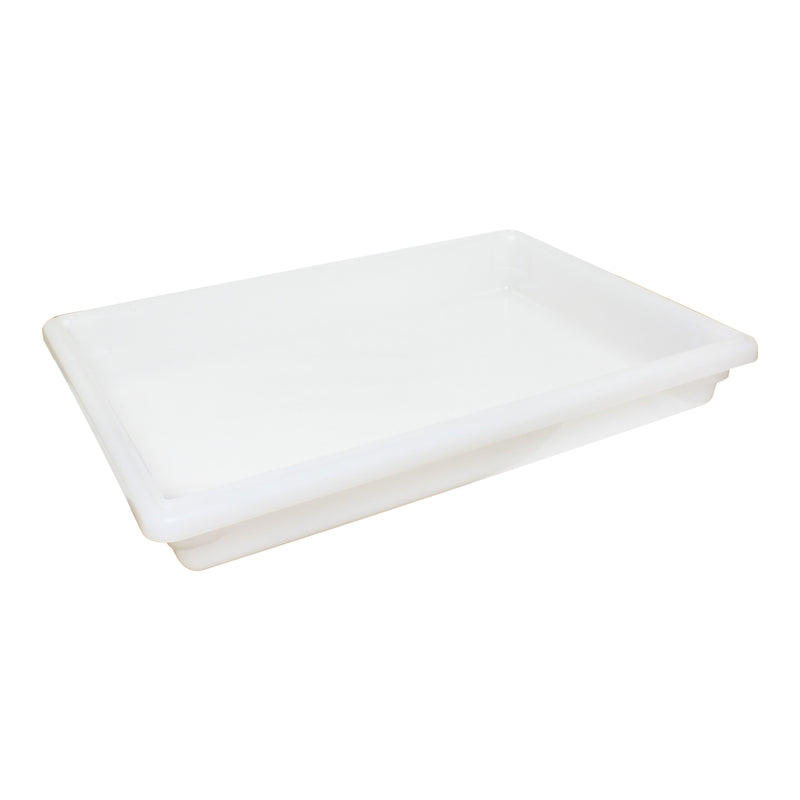 Thunder Group PLFB182603PP 18 Inch Food Storage Box with Handle White Polypropylene