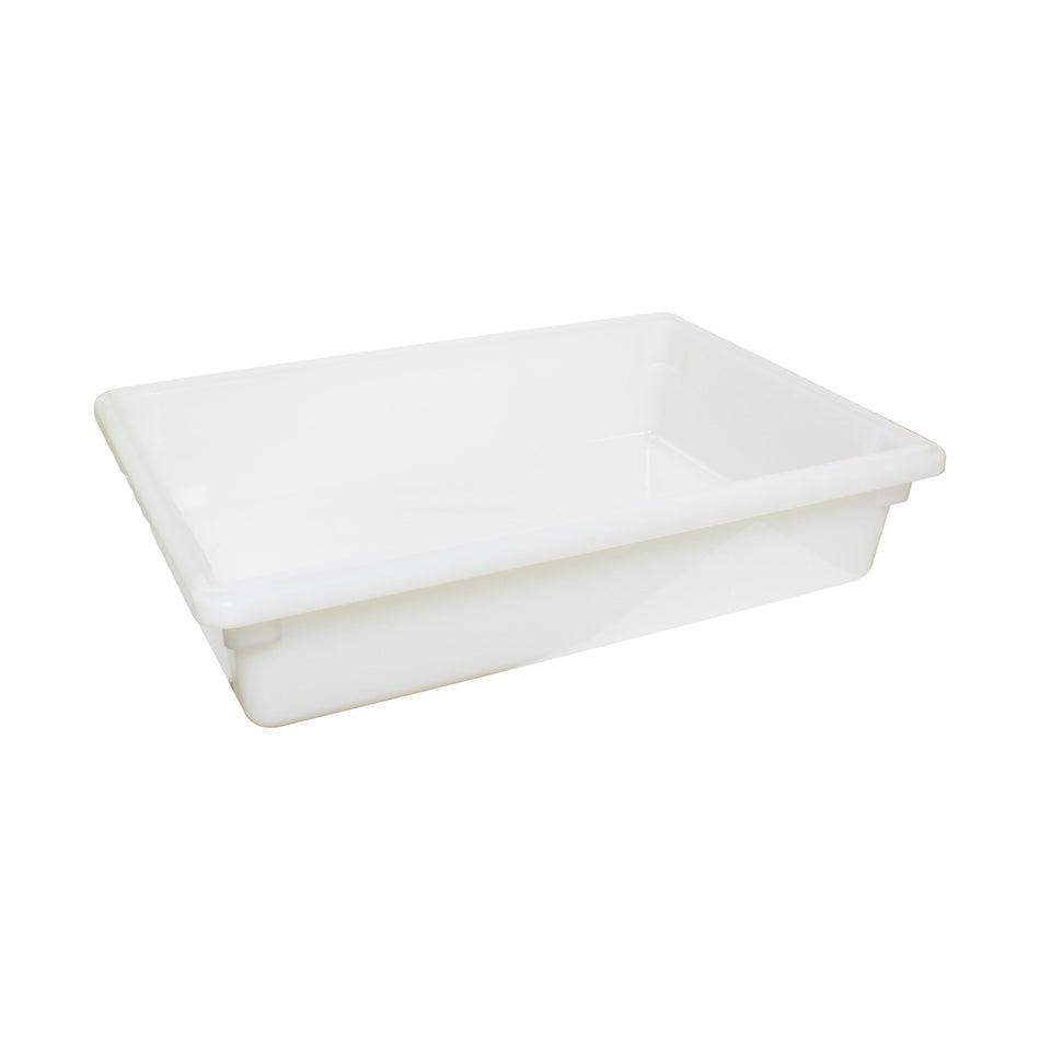 18" x 26" x 6", 8.75 Gallon Food Storage  Box, White Color, Polypropylene, withstand temperature from -40°F up to 160°F, Dishwasher Safe, No Microwave, No Oven, NSF