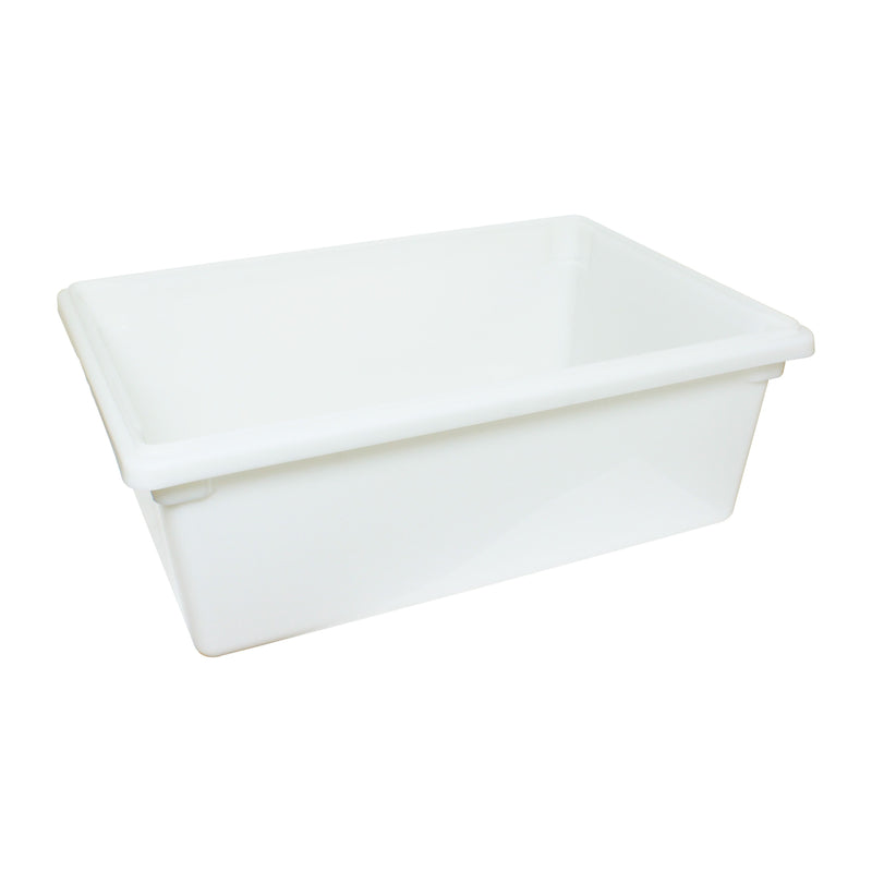 Thunder Group PLFB182609PP 18 Inch Food Storage Box 13 Gallon Stain Resistant Polypropylene White