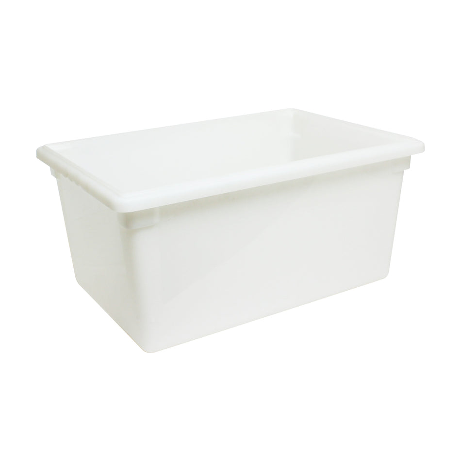 18" x 26" x 12", 17 Gallon Food Storage  Box, White Color, Polypropylene, withstand temperature from -40°F up to 160°F, Dishwasher Safe, No Microwave, No Oven, NSF