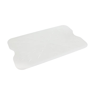Thunder Group PLFBD1826PP 18 Inch Drain Shelf for Food Pan Storage White Polypropylene