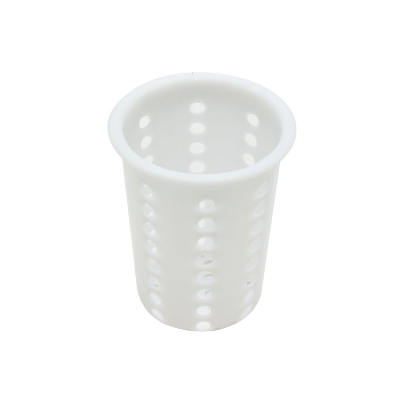 Thunder Group PLFC001 4-1/4 Inch Diameter Flatware Cylinder Perforated Plastic