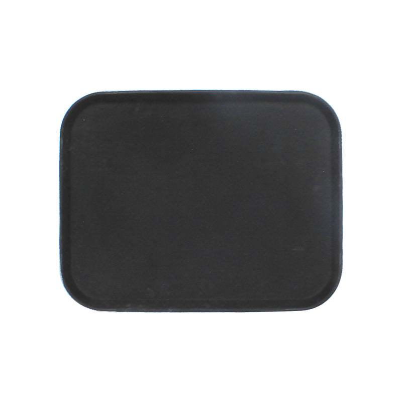 Thunder Group PLFT1418BK 14 Inch Serving Tray Fiberglass Non-Skid Black