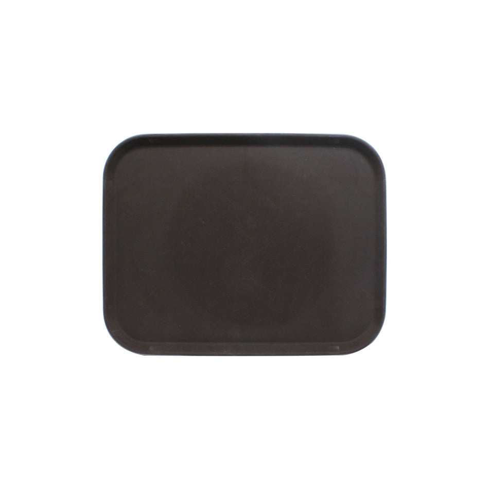 14" x 18" Rectangular Servicing Tray, Brown Color, Fiberglass, NSF