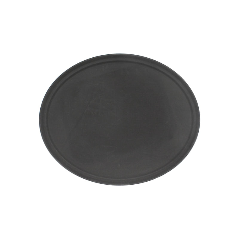 Thunder Group PLFT2700BK 22 Inch Non-Skid Fiberglass Oval Serving Tray Black