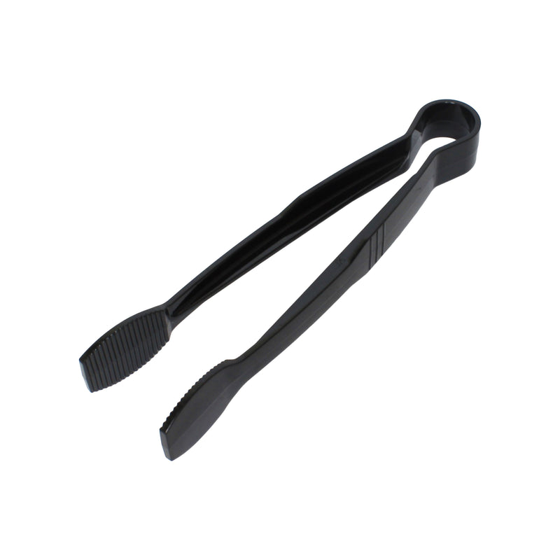 Thunder Group PLFTG009BK 9 Inch Flat Grip Serving Tongs Polycarbonate Black