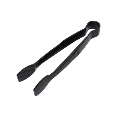 Thunder Group PLFTG009BK 9 Inch Flat Grip Serving Tongs Polycarbonate Black