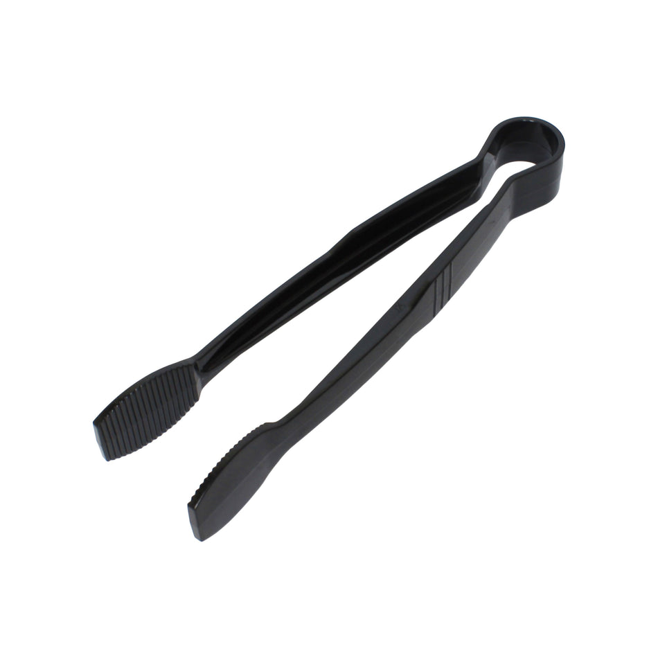 9" x 2-1/2" x 1-5/8", Flat Grip Tong, Black Color, Polycarbonate, One-Piece, Dishwasher Safe, Break-Resistant, Shatter-Resistant, Color Coded, No Microwave, No Oven, NSF