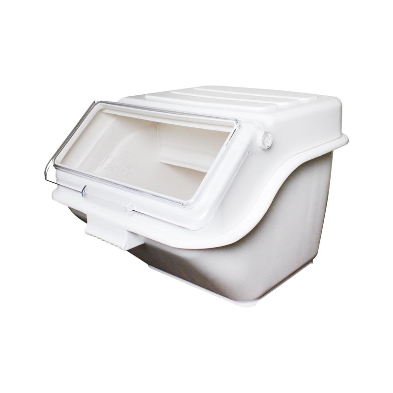 Thunder Group PLIB010S 19-1/4 Inch Ingredient Bin 10 Gallon Dishwasher Safe White Polypropylene