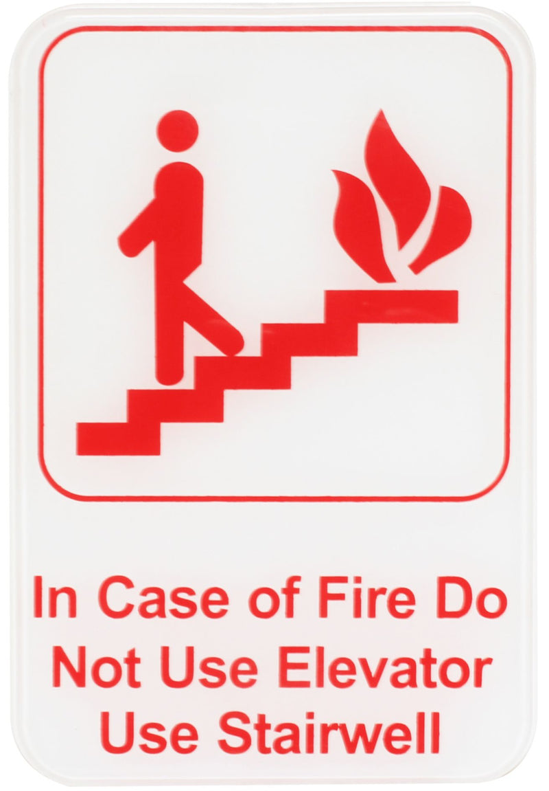 Thunder Group PLIS6904RD 6 Inch Information Symbol Sign Fire Safety Compliance