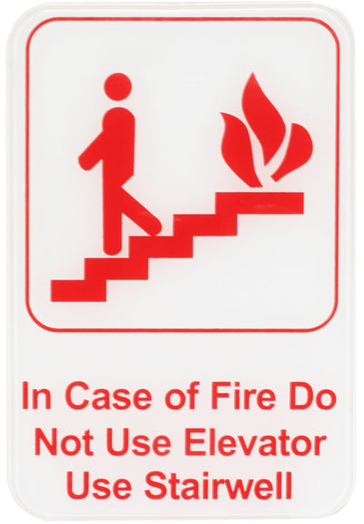 Thunder Group PLIS6904RD 6 Inch Information Symbol Sign Fire Safety Compliance