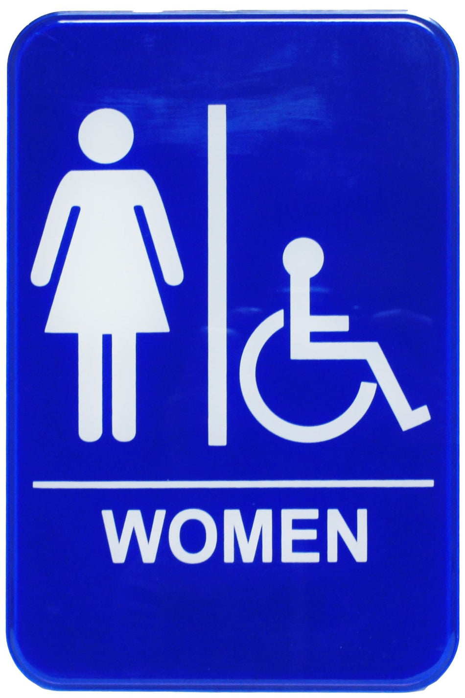 Thunder Group PLIS6909BL 6 Inch Information Symbol Sign Women Self-Adhesive Blue