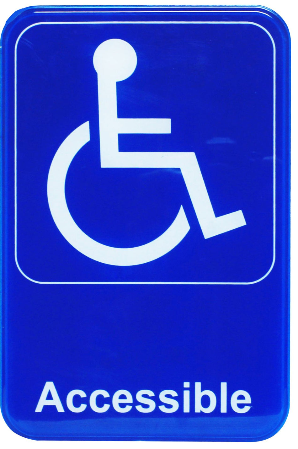 Thunder Group PLIS6911BL 6 Inch Sign Compliance Accessible Self-Adhesive Blue