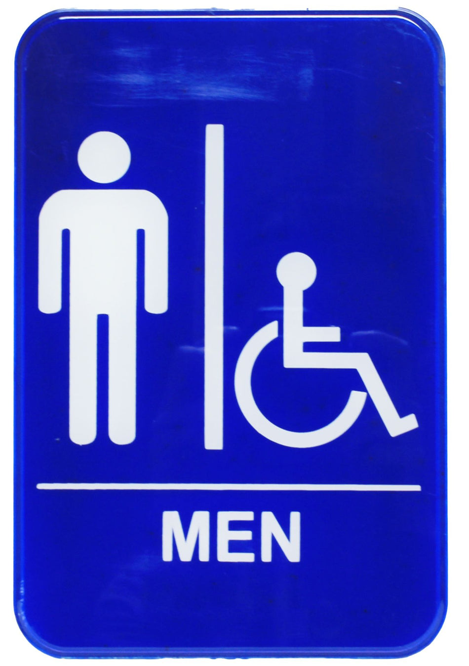 Thunder Group PLIS6914BL 6 Inch Information Symbol Sign Men Self-adhesive Blue