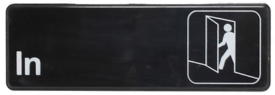 Thunder Group PLIS9309BK 9 Inch Sign Compliance Self-Adhesive Black Background