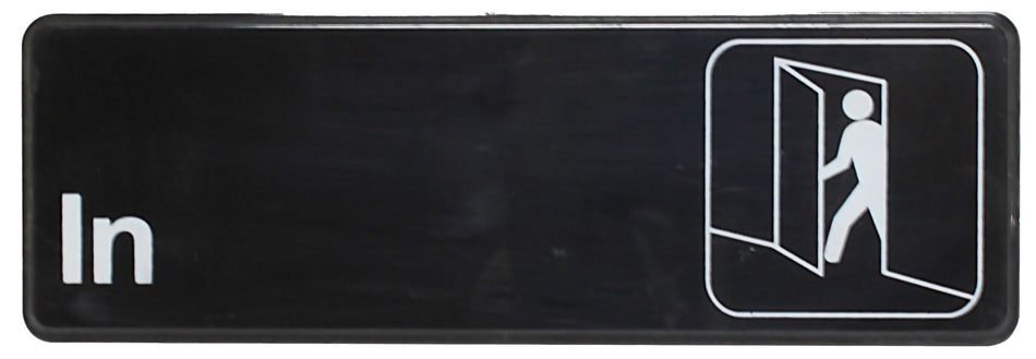 Thunder Group PLIS9309BK 9 Inch Sign Compliance Self-Adhesive Black Background