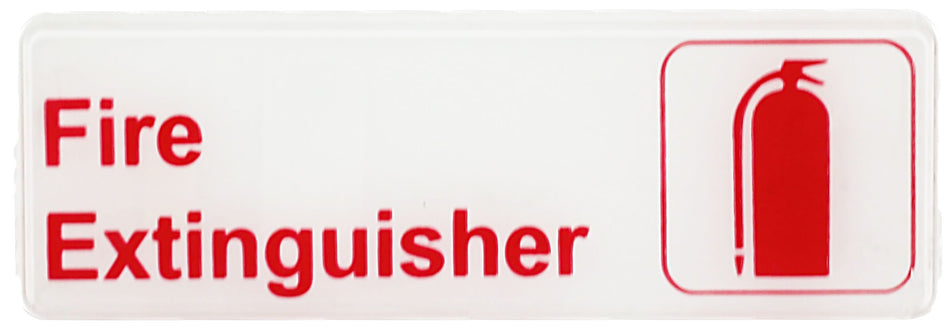 Thunder Group PLIS9316RD 9 Inch Fire Extinguisher Sign with Self-Adhesive Backing