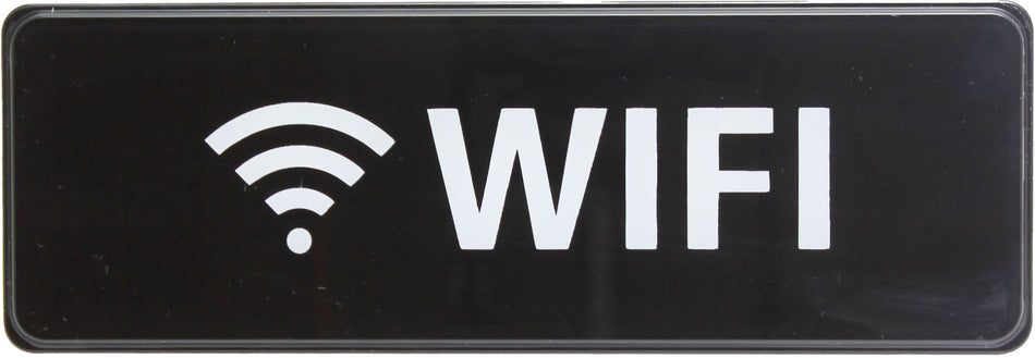 Thunder Group PLIS9336BK 9 Inch Information Symbol Sign Wifi Self-Adhesive Black