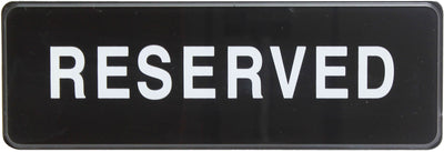 Thunder Group PLIS9338BK 9 Inch Information Sign Reserved Self-Adhesive Black