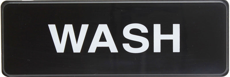 Thunder Group PLIS9341BK 9 Inch Wash Sign Information Symbol Self-Adhesive Black