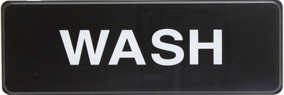 Thunder Group PLIS9341BK 9 Inch Wash Sign Information Symbol Self-Adhesive Black