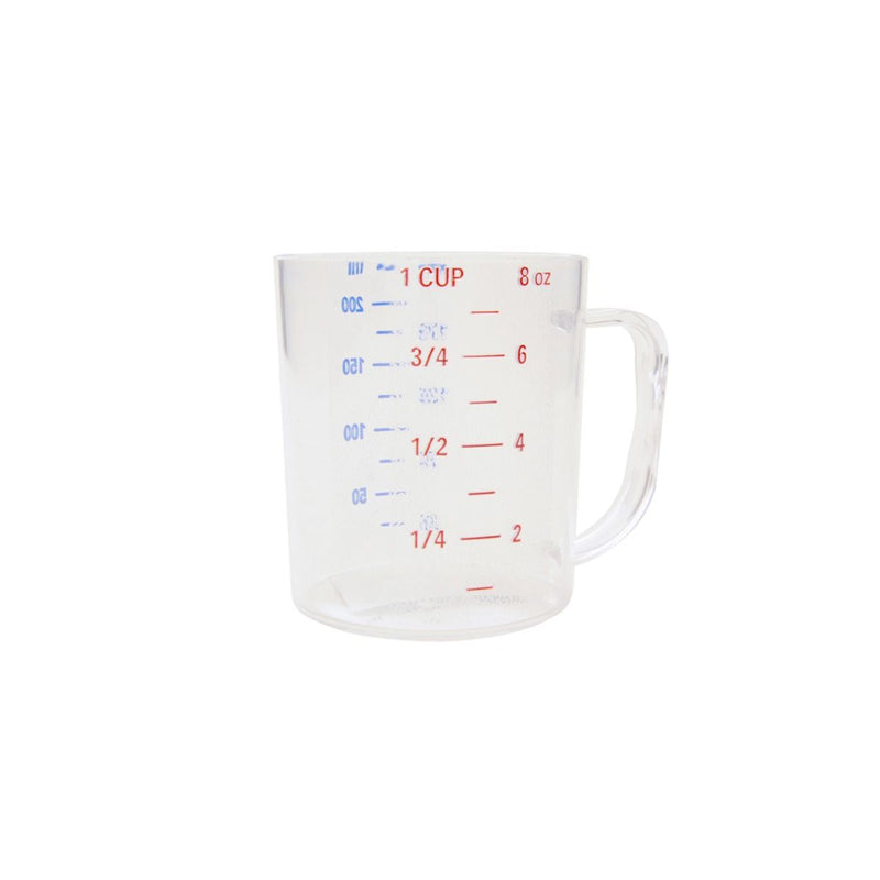 Thunder Group PLMD008CL 1 Cup Clear Polycarbonate Measuring Cup with Handle