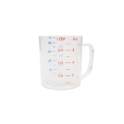 Thunder Group PLMD008CL 1 Cup Clear Polycarbonate Measuring Cup with Handle