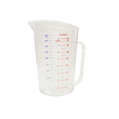 Thunder Group PLMD064CL 2 Quart Measuring Cup Polycarbonate Clear with Handle