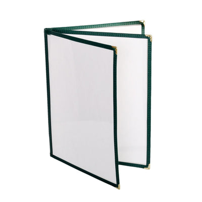 Thunder Group PLMENU-L3GR 8-1/2 Inch Menu Cover Plastic Green Booklet