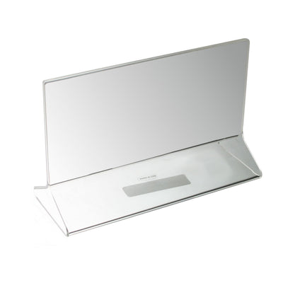 Thunder Group PLMH001 5-1/2 Inch Table Card Holder Acrylic Flat Base Clear Display