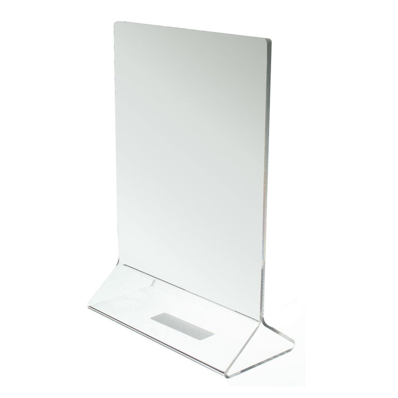 Thunder Group PLMH003 5 Inch Standard Style Menu Card Holder Acrylic Clear