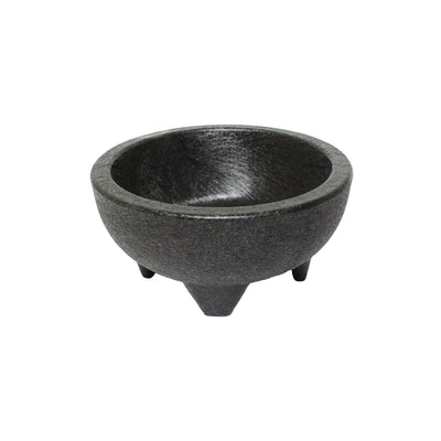 Thunder Group PLMJ010BK 10 Oz Molcajete Salsa Bowl Plastic Black NSF 4 Packs