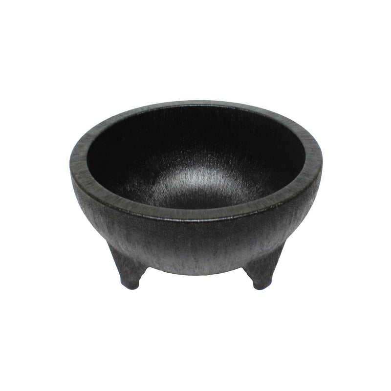 Thunder Group PLMJ056BK 56 Oz Molcajete Salsa Bowl NSF Black Plastic