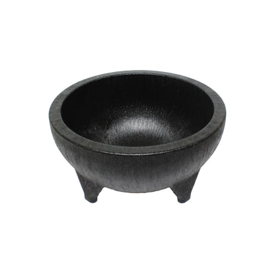 Thunder Group PLMJ056BK 56 Oz Molcajete Salsa Bowl NSF Black Plastic