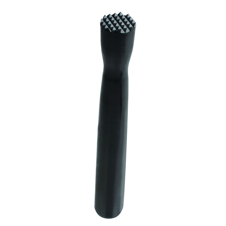 8" x 1" x 1" Bar Muddler with Netted Head, Black Color, Polycarbonate