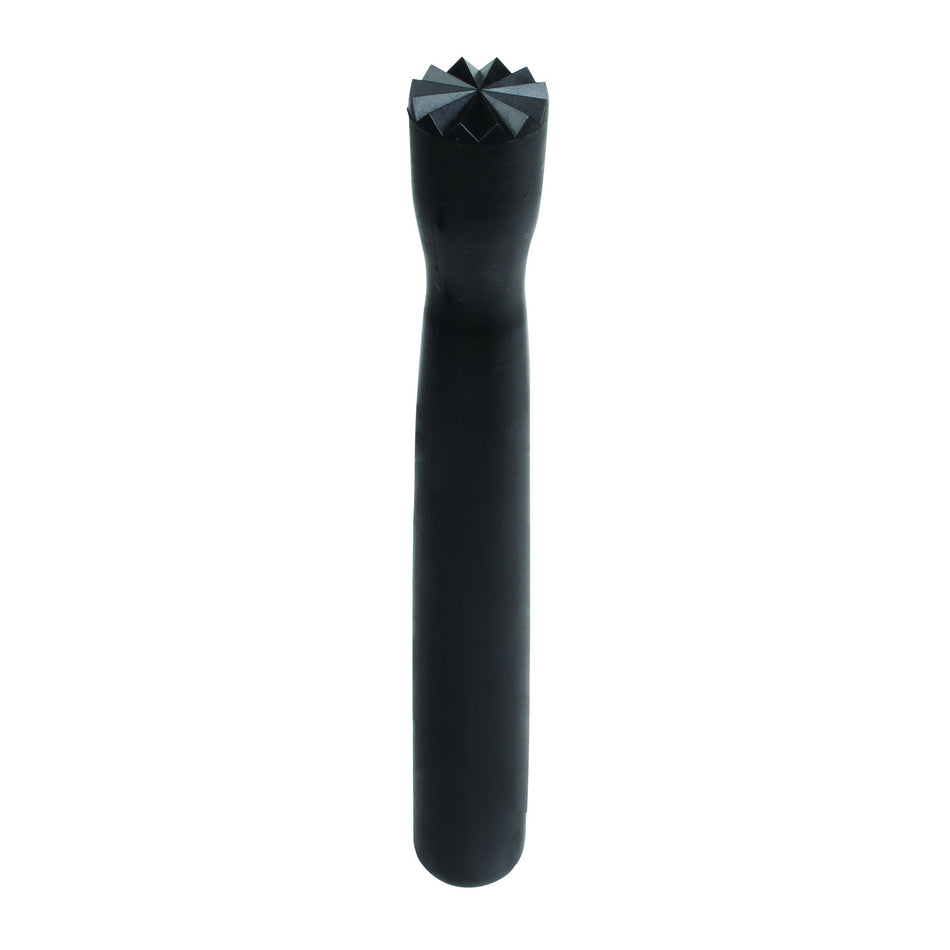 8" x 1" x 1" Bar Muddler with Triangular Head, Black Color, Polycarbonate