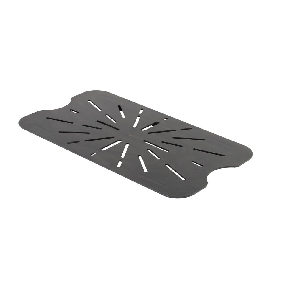 Drain Shelf for Full Size Pan, Black Color, Polycarbonate, withstand temperature from -40°F up to 210°F, Dishwasher Safe, Break-Resistant, Shatter-Resistant, No Microwave, No Oven, NSF