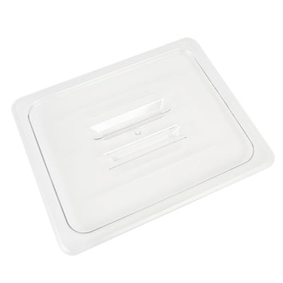 Thunder Group PLPA7120C 1/2 Size Food Pan Cover Solid with Handle Clear Polycarbonate