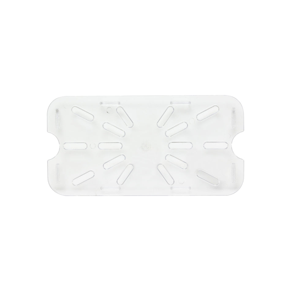 Drain Shelf for Quarter Size Food Pan, Clear Color, Polycarbonate, withstand temperature from -40°F up to 210°F, Dishwasher Safe, Break-Resistant, Shatter-Resistant, No Microwave, No Oven, NSF